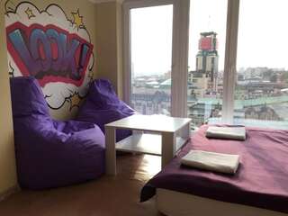 Мини-отель Апартаменты WOW-hotel Киев Двухместный номер Делюкс с 1 кроватью и душем-2