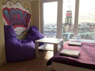 Мини-отель Апартаменты WOW-hotel Киев Двухместный номер Делюкс с 1 кроватью и душем-4